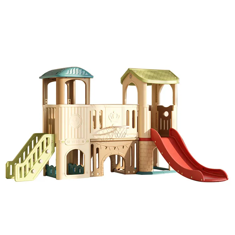 Kids Outdoor House With Slide - Hot Sale Children Play House Outdoor