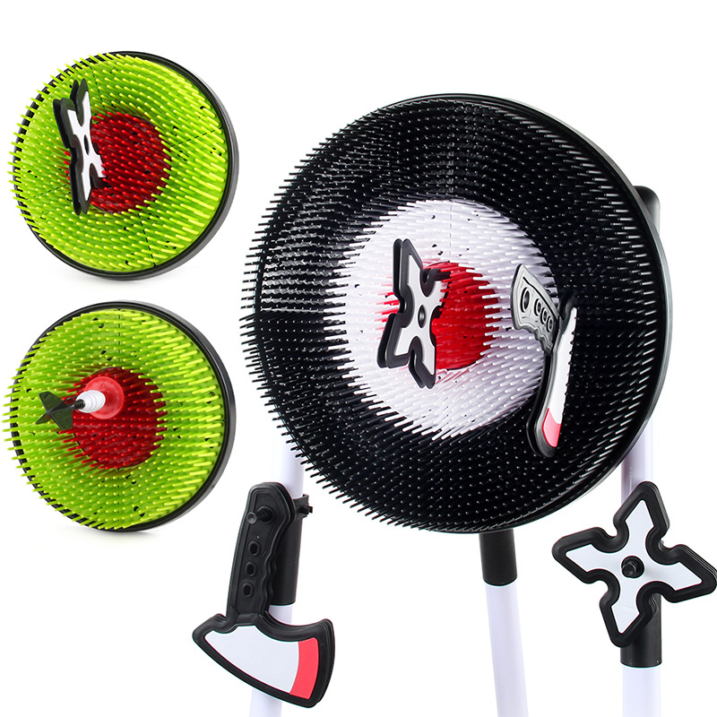 Kids Outdoor Garden Toys - Soft Head Safety Axe Dart Target