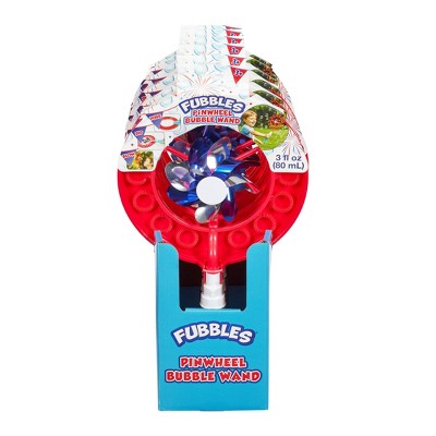 Kids Outdoor Kit - RWB Bubble Wand and Pinwheel Bubble