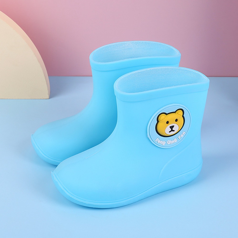 Kids Outdoor Water - Non-slip Children's Short Rain Boots Waterproof