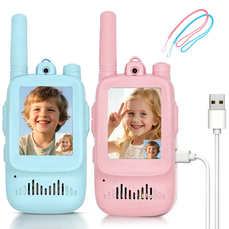 Kids Outdoor Videos - 2pcs Kids Video Walkie Talkie Rechargeable