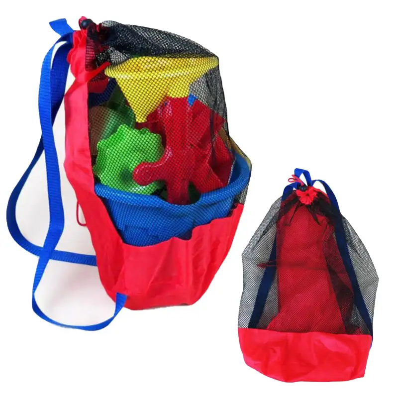 Kids Outdoor Backpack - 1Pcs Beach Bag Foldable Portable Mesh