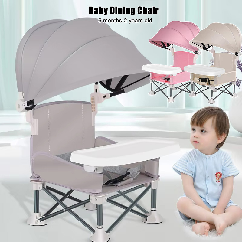 Kids Outdoor Table And Chairs - Baby Foldable Dining Chair Aluminum Alloy