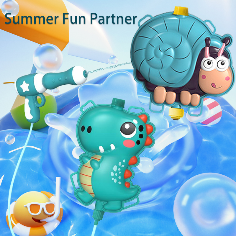 Kids Outdoor Backpack - Summer Backpack Water Gun Cartoon Water