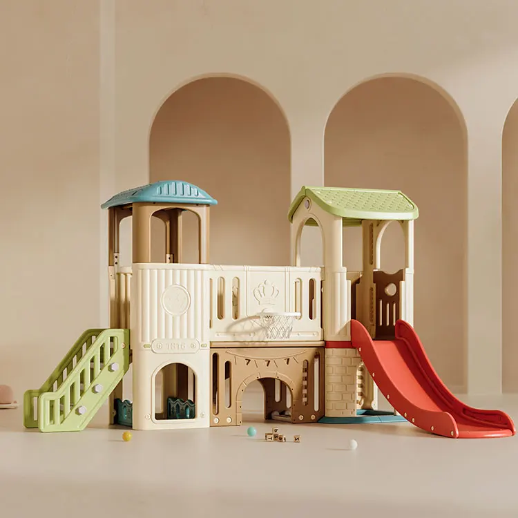 Hot Sale Children Play House O - Kids Outdoor House With Slide recension och pris