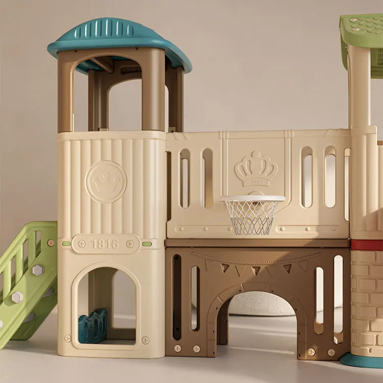 Hot Sale Children Play House O - Kids Outdoor House With Slide recension och pris