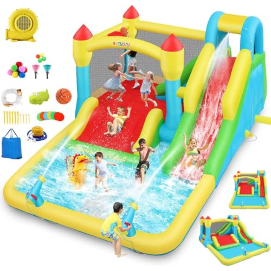 Outdoor/Indoor inflatable wate - Kids Outdoor House With Slide recension och pris