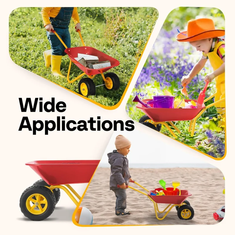Kids Wheelbarrow Children Gard - Kids Indoor Outdoor Cart recension och pris