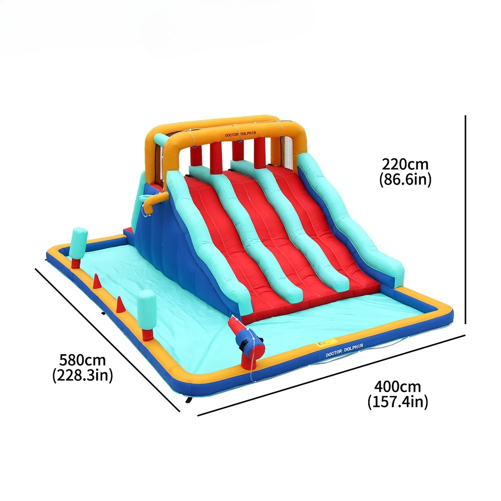 Outdoor Inflatable Bouncy Cast - Kids Outdoor House With Slide recension och pris