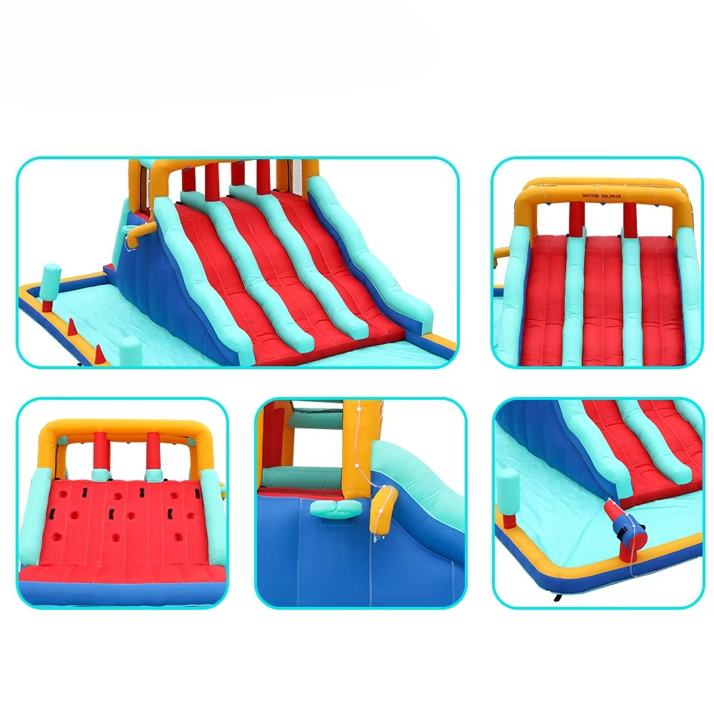 Outdoor Inflatable Bouncy Cast - Kids Outdoor House With Slide recension och pris