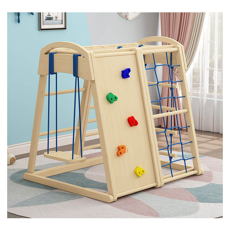 Indoor Outdoor Wooden Children - Kids Outdoor Gym Equipment recension och pris
