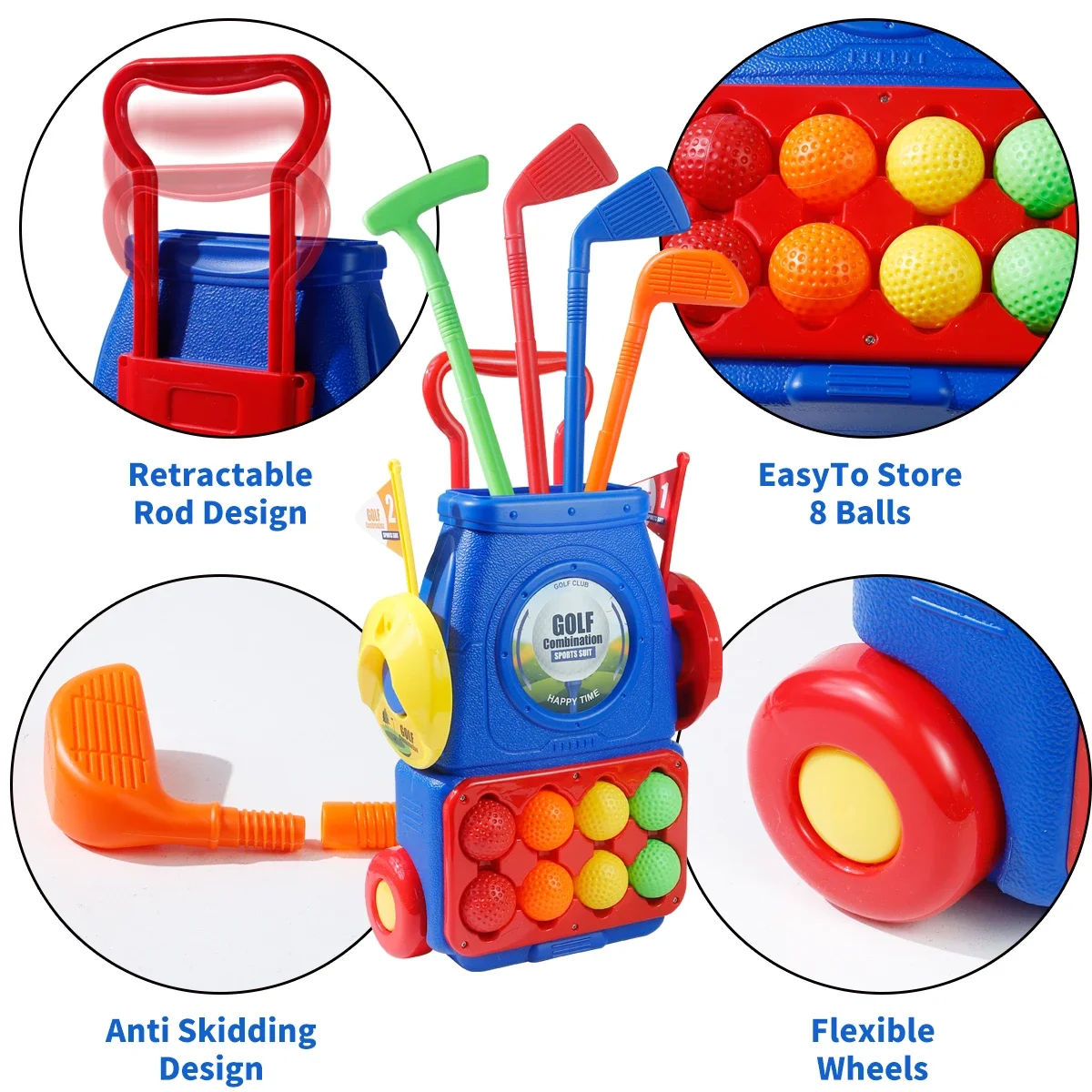 Upgraded Kids Golf Cart Toy wi - Kids Indoor Outdoor Cart recension och pris