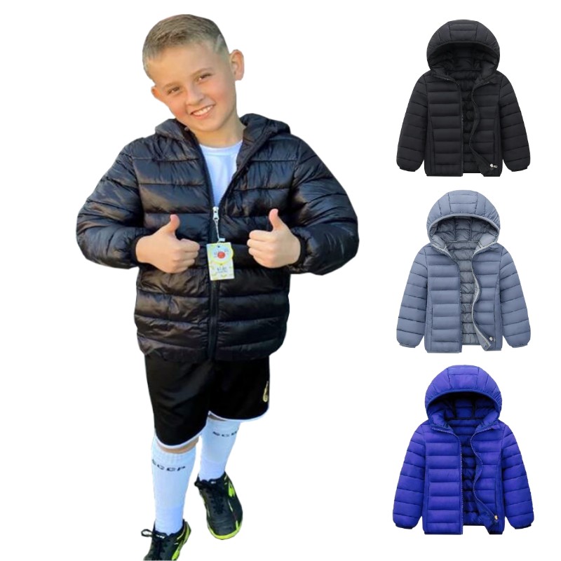 Hooded Lightweight Down Jacket - Kids Outdoor Jacket recension och pris