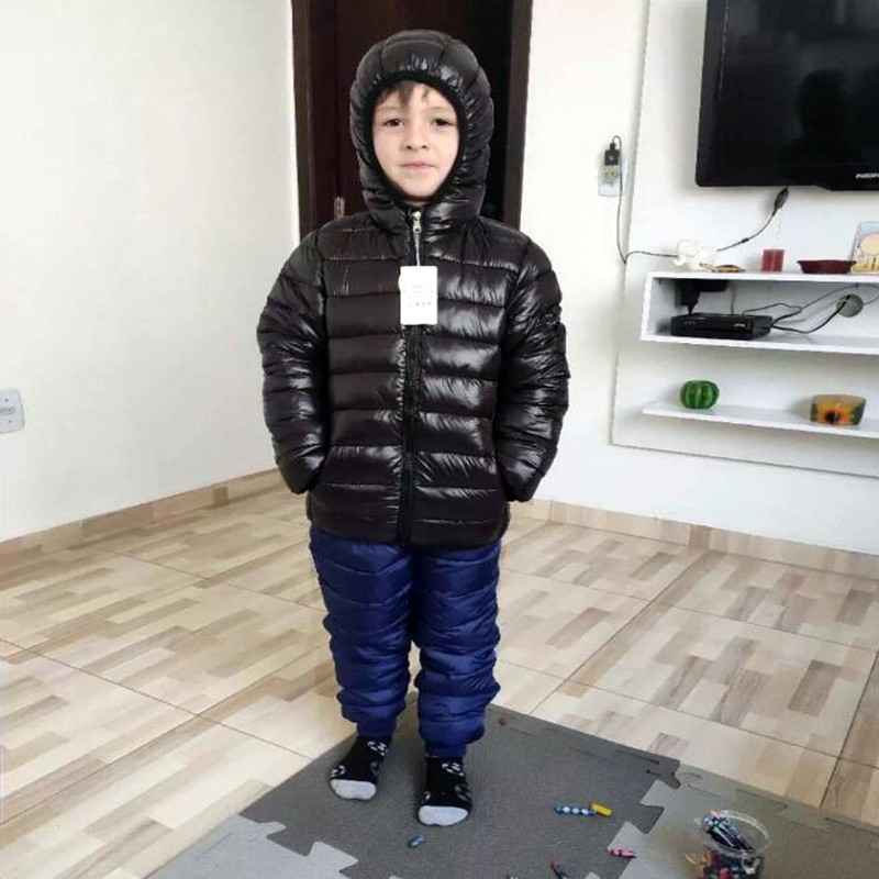 Hooded Lightweight Down Jacket - Kids Outdoor Jacket recension och pris