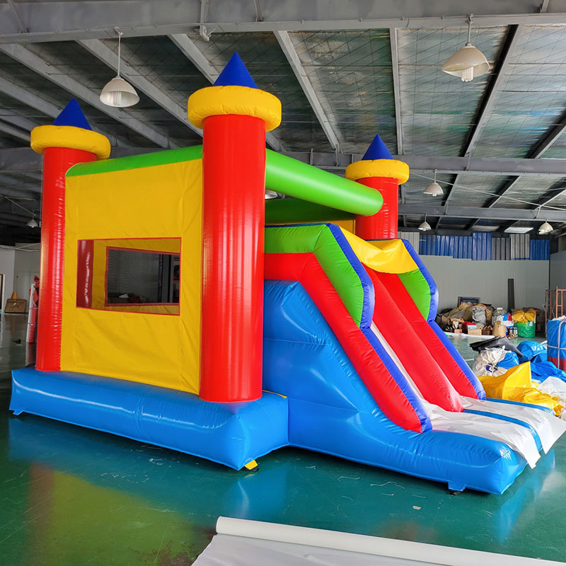 Bounce House with Slide Jumpin - Kids Outdoor House With Slide recension och pris
