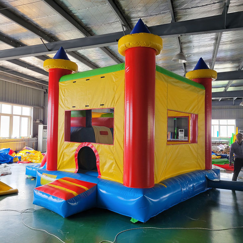 Bounce House with Slide Jumpin - Kids Outdoor House With Slide recension och pris