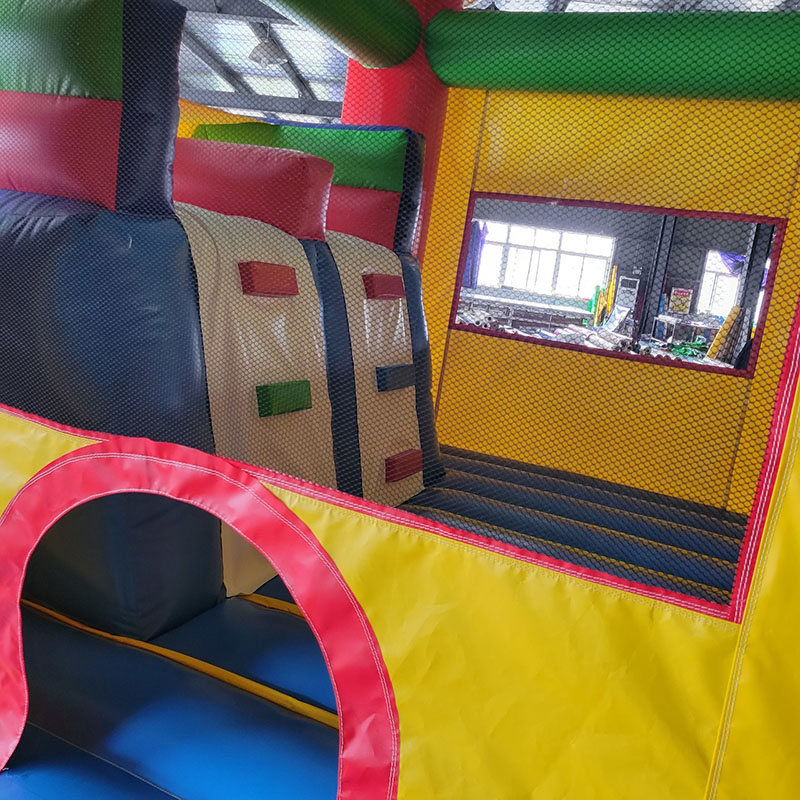 Bounce House with Slide Jumpin - Kids Outdoor House With Slide recension och pris