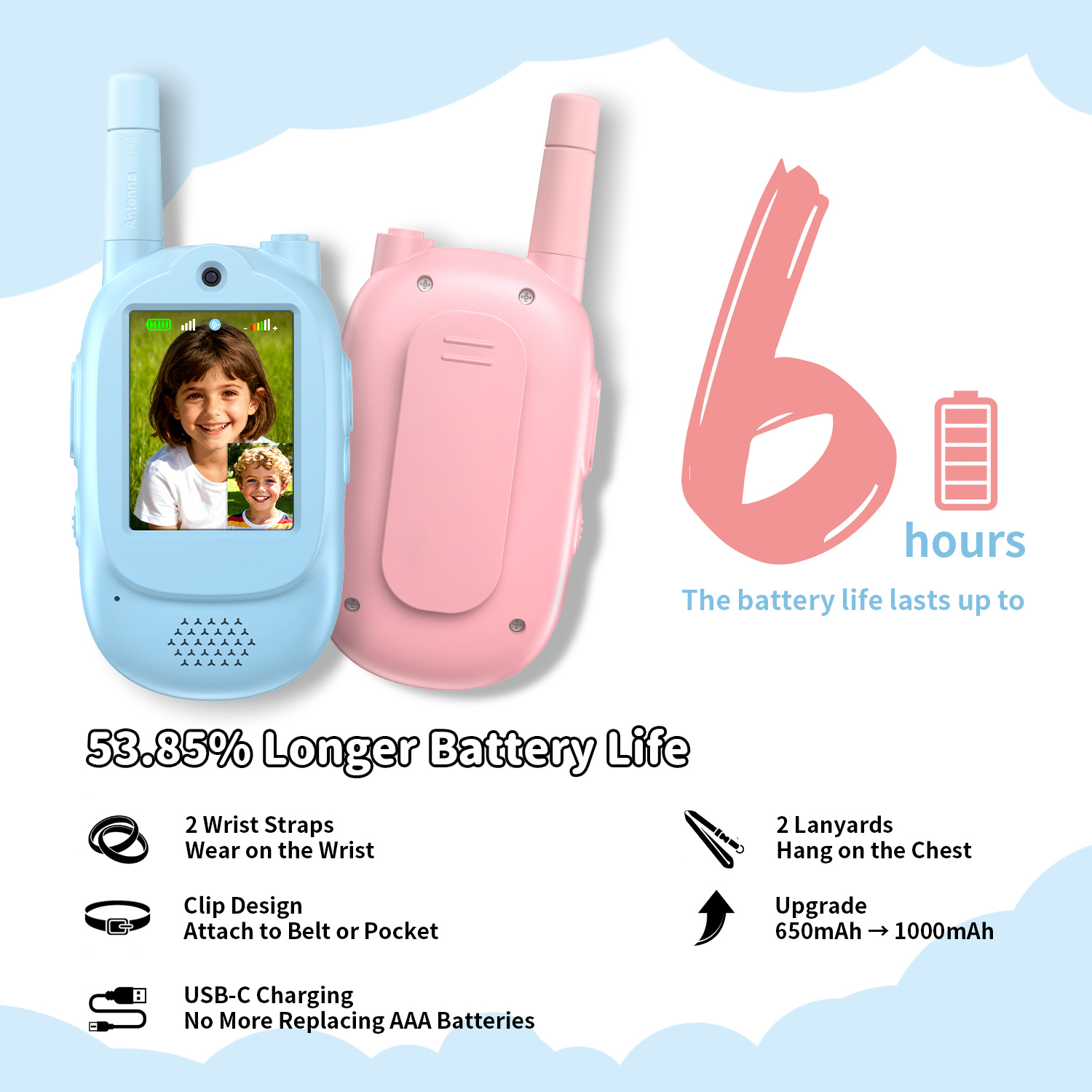 500m/1640ft Kids Video Walkie  - Kids Outdoor Videos recension och pris