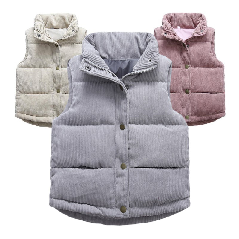 Kids Boys Girls Corduroy Vests - Kids Outdoor Jacket recension och pris