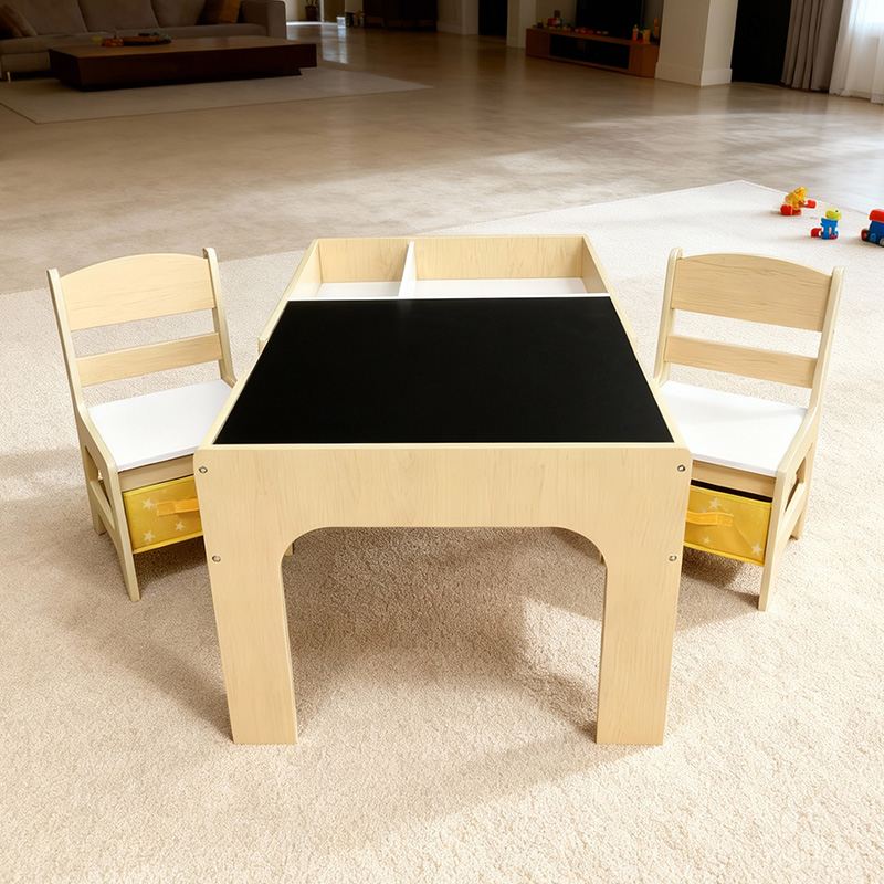 Modern Wooden Kids Table and C - Kids Outdoor Table And Chair Set recension och pris