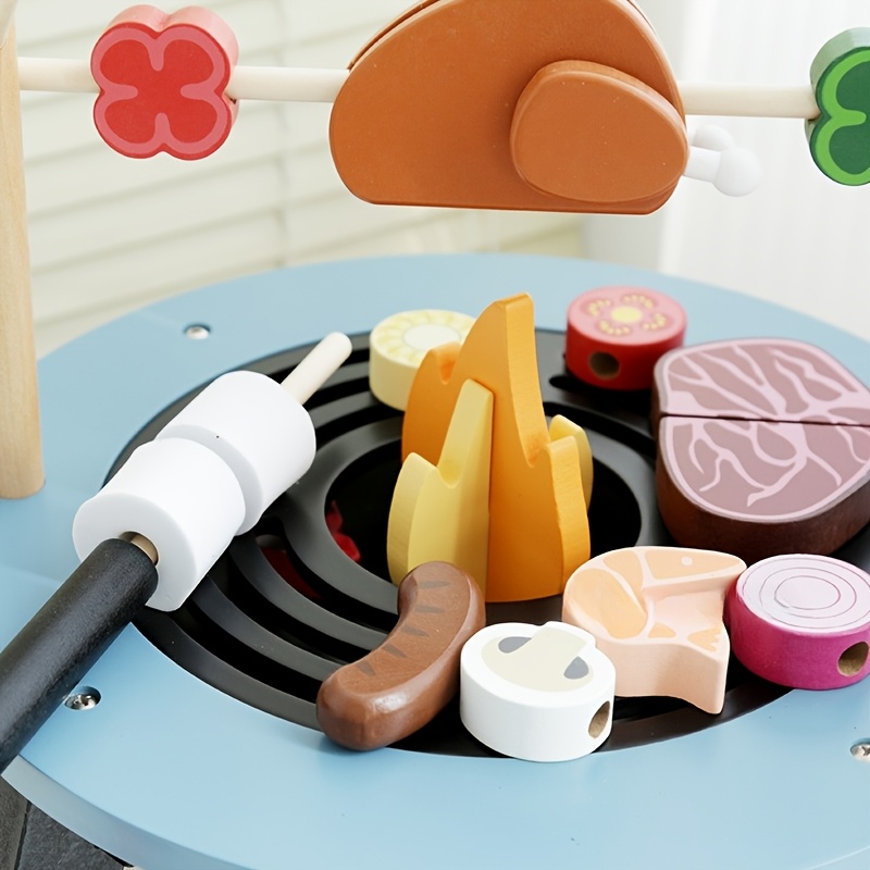 Wooden Barbecue Playset For Ki - Kids Outdoor Grill Set recension och pris