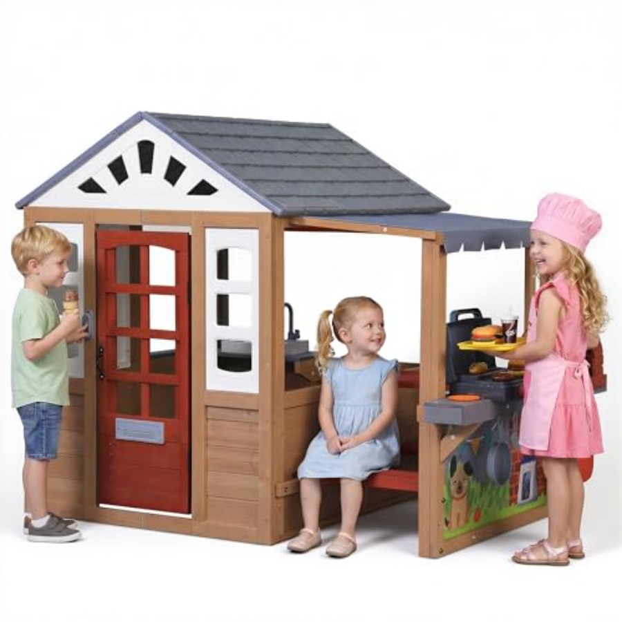 Outdoor Playhouse For Kids Age - Kids Outdoor Grill Set recension och pris