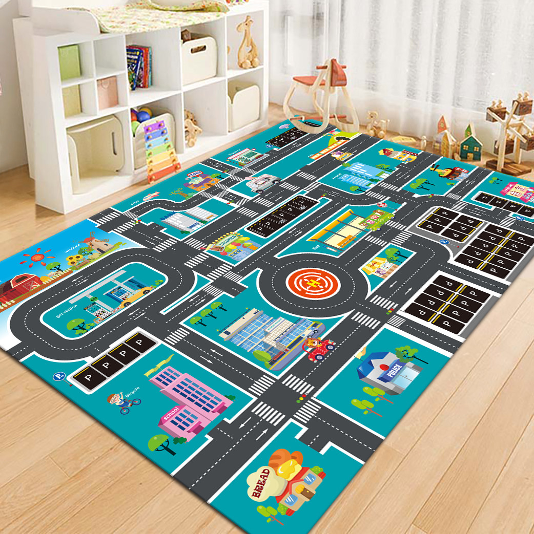 VIKAMA City Road Map Kids Play - Kids Outdoor Flooring recension och pris