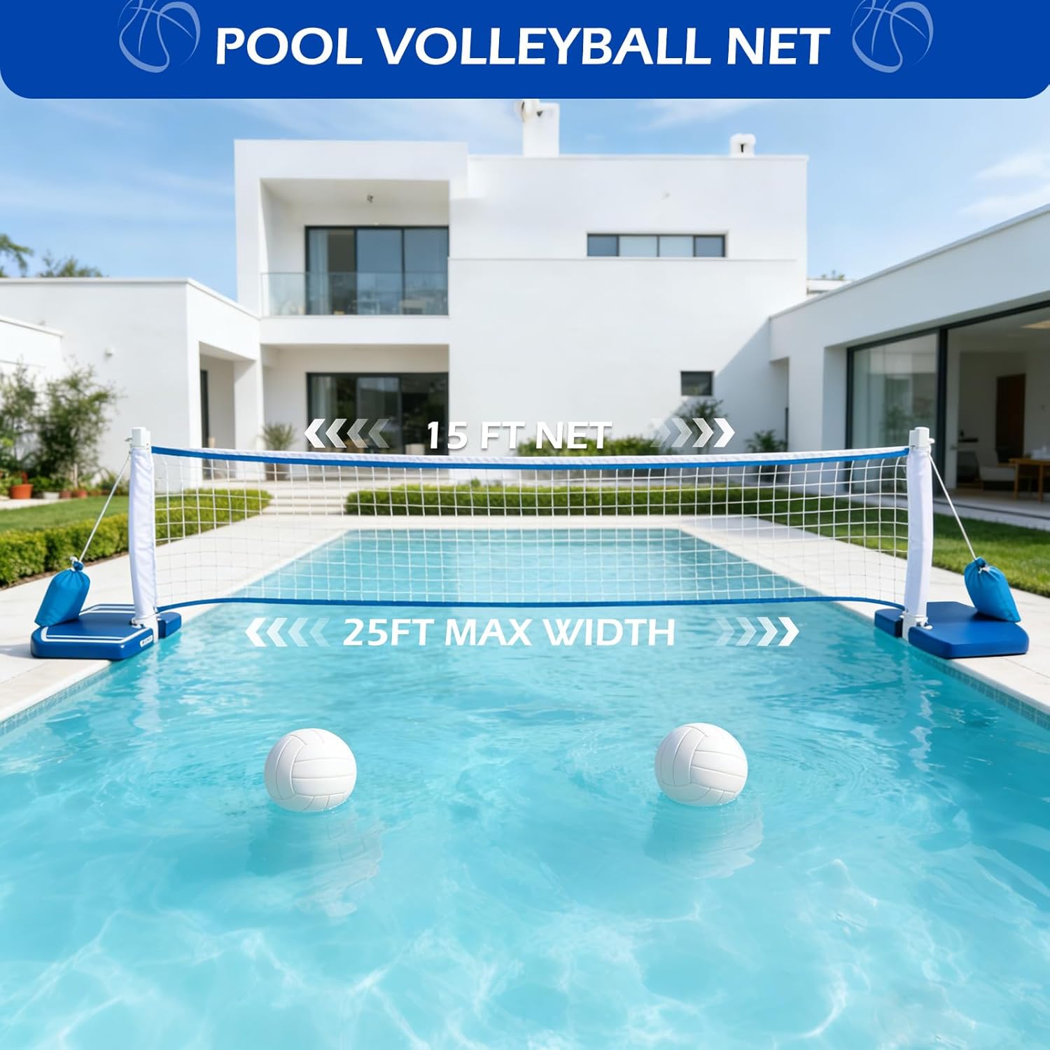 Above Ground Pool Basketball H - Kids Outdoor Volleyball recension och pris
