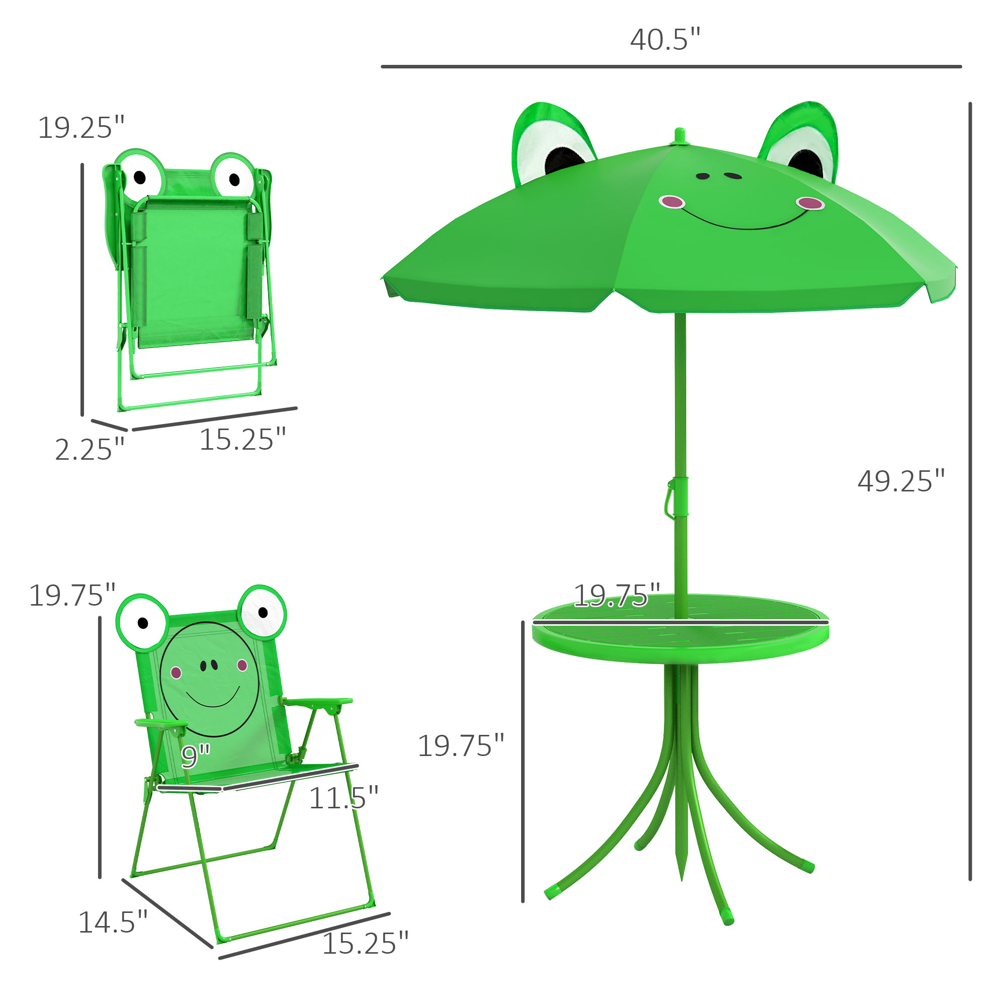 Kids Table and Chair Set, Outd - Kids Outdoor Table And Chair Set recension och pris