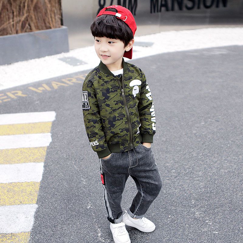 2025 New Boy's Camouflage Base - Kids Outdoor Jacket recension och pris