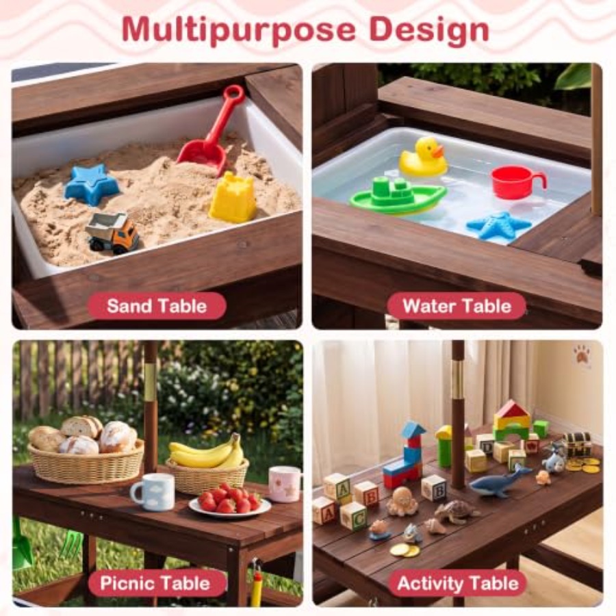 Outdoor kids picnic table for  - Kids Outdoor Umbrella recension och pris