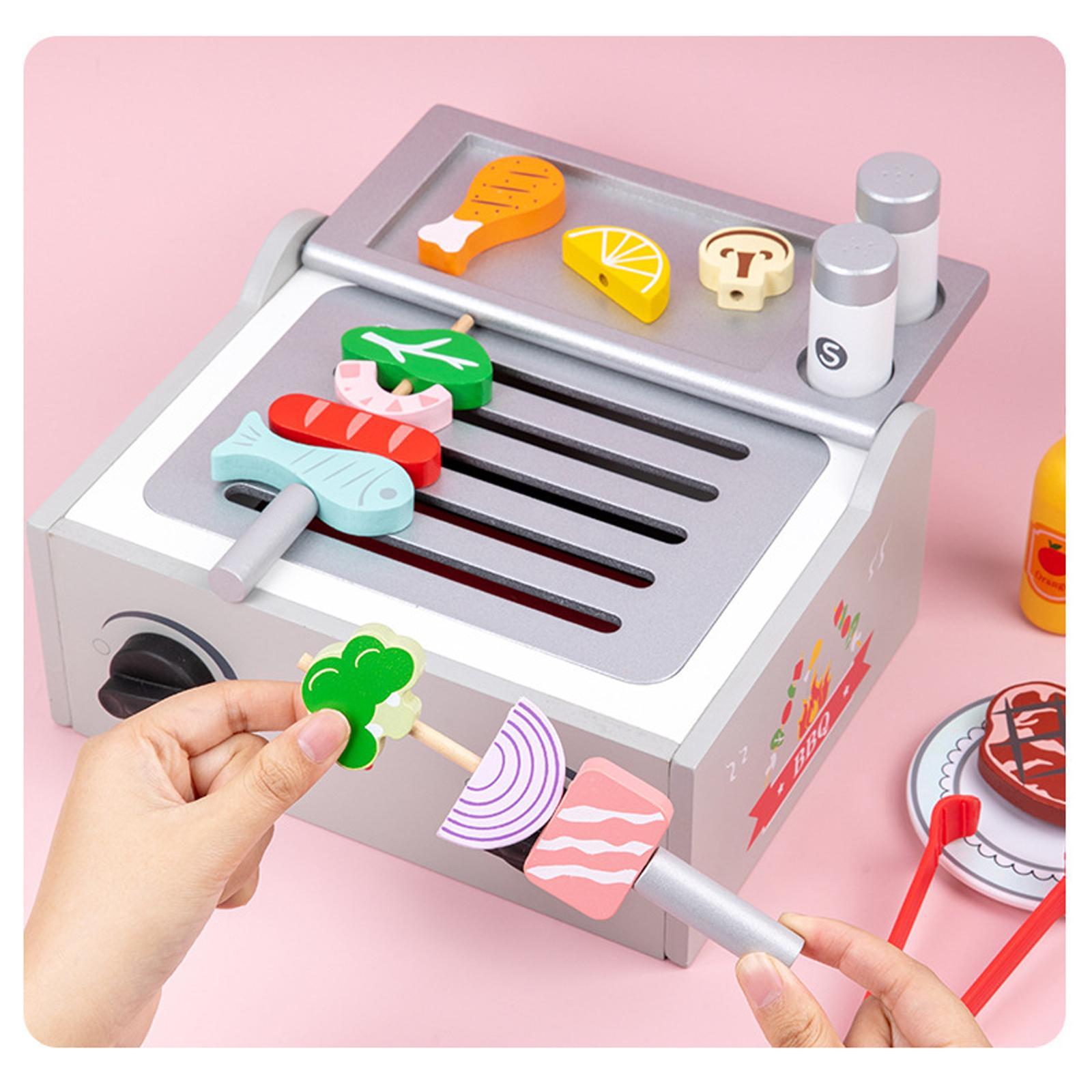 Kids Wooden Barbecue Playset - - Kids Outdoor Grill Set recension och pris
