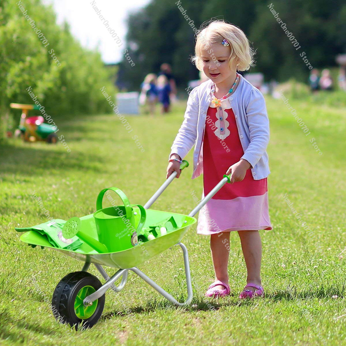 Kids Outdoor Wheelbarrow, Gree - Kids Outdoor Garden Toys recension och pris