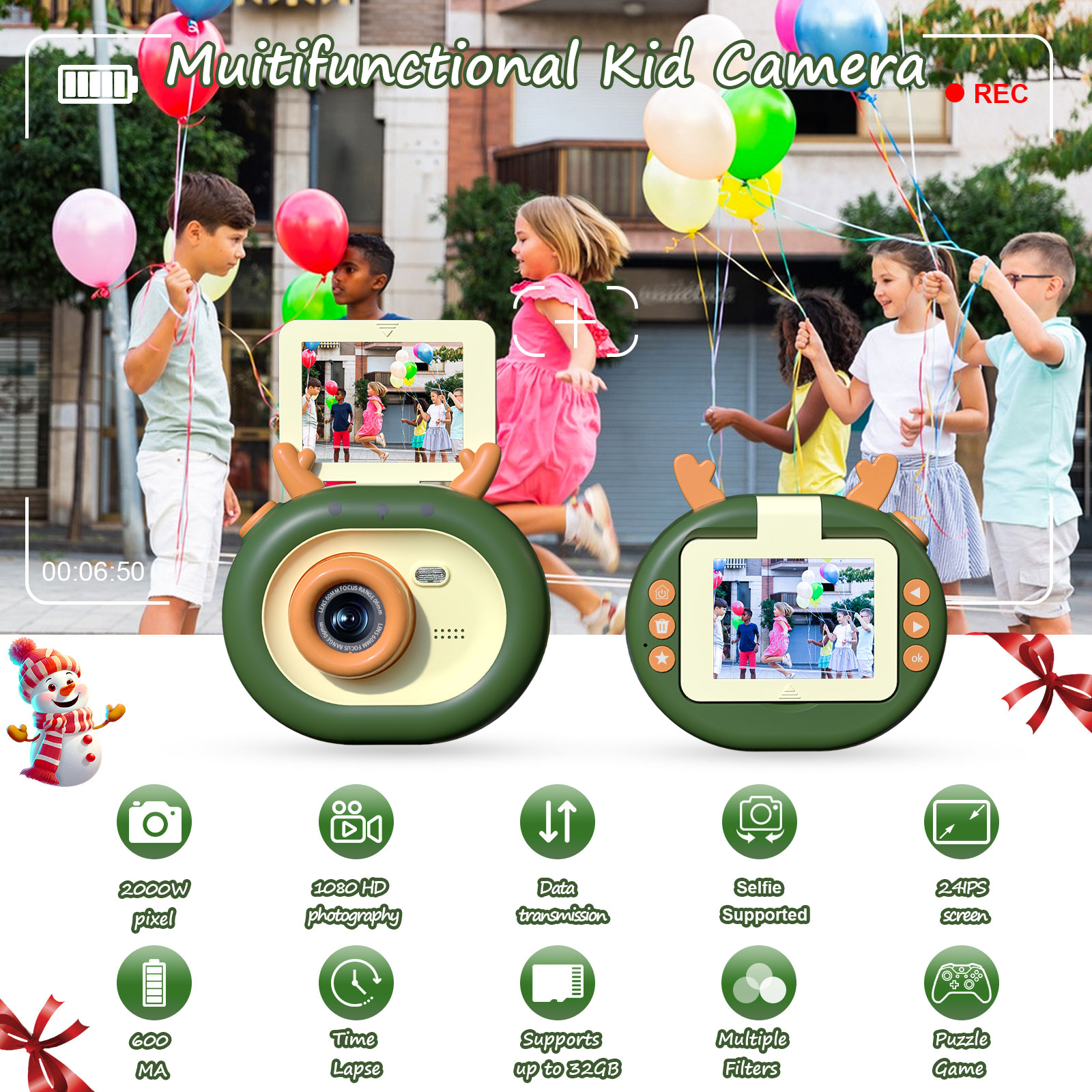 Digital Kids Camera Toy For Gi - Kids Outdoor Videos recension och pris