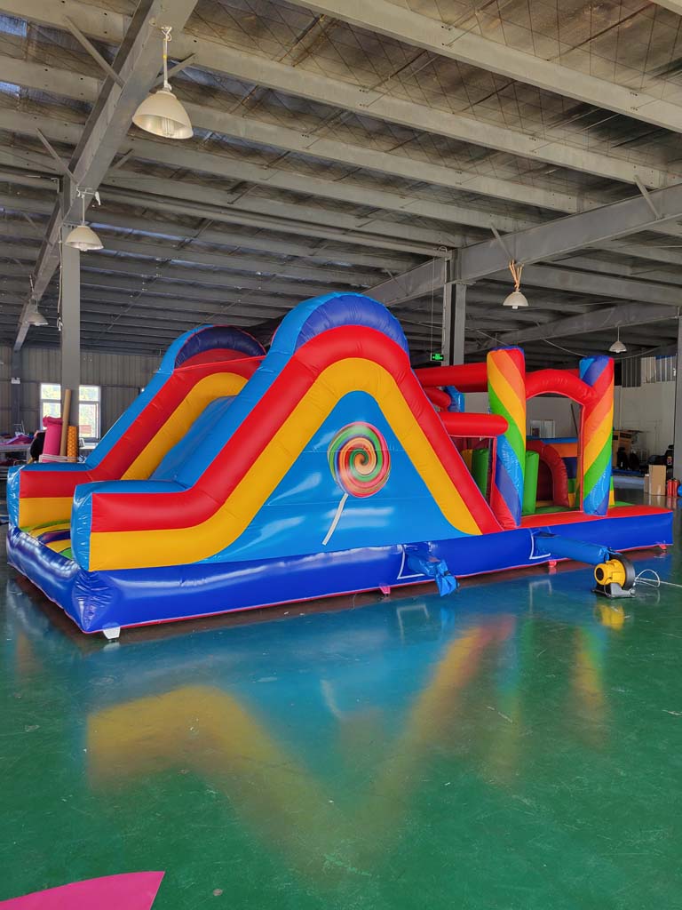 Giant Commercial Inflatable Ob - Kids Outdoor House With Slide recension och pris