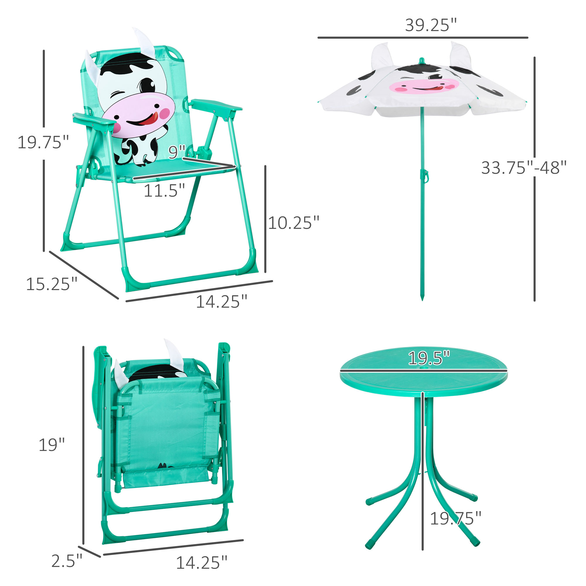 Kids Table and Chair Set, Outd - Kids Outdoor Table And Chair Set recension och pris