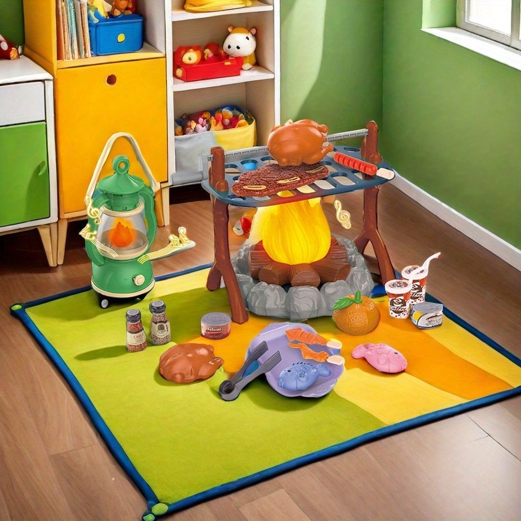 Kids Camping Play Set with LED - Kids Outdoor Grill Set recension och pris