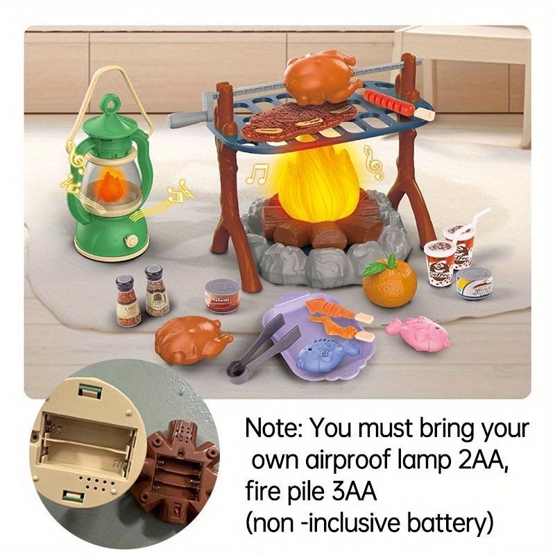Kids Camping Play Set with LED - Kids Outdoor Grill Set recension och pris