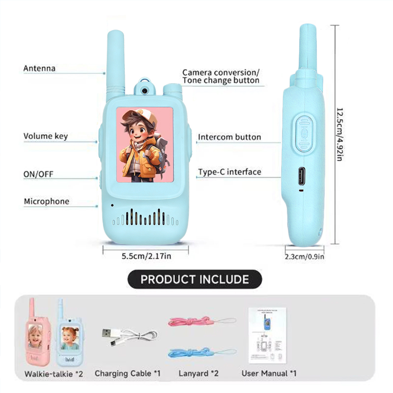 2pcs Kids Video Walkie Talkie  - Kids Outdoor Videos recension och pris