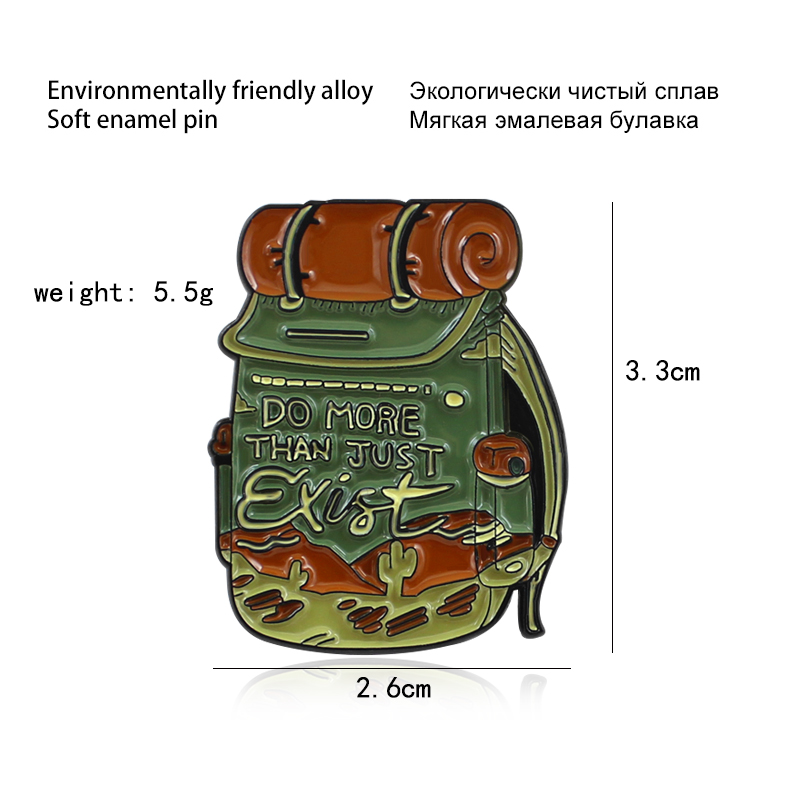 Fashion Backpack Enamel Pins D - Kids Outdoor Backpack recension och pris