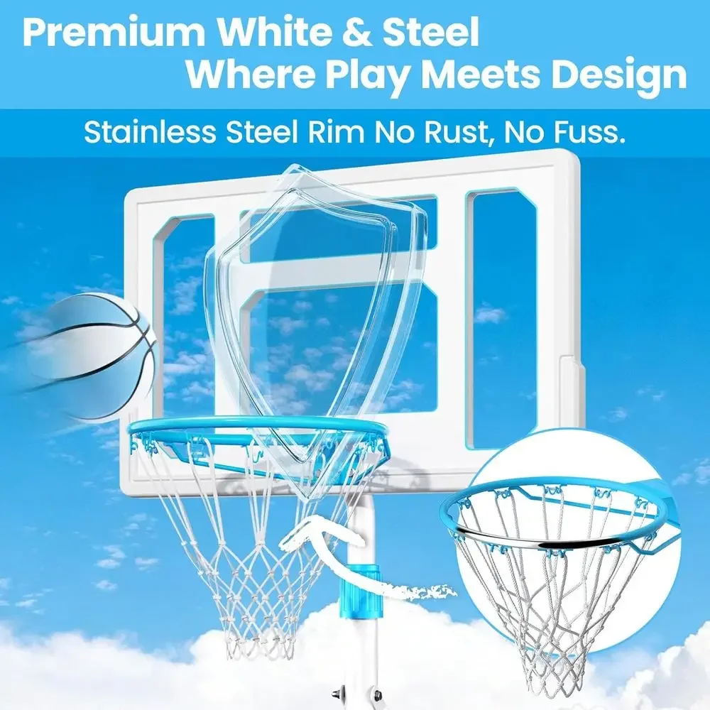Portable 32 Swimming Pool Bask - Basketball Hoop Outdoor recension och pris