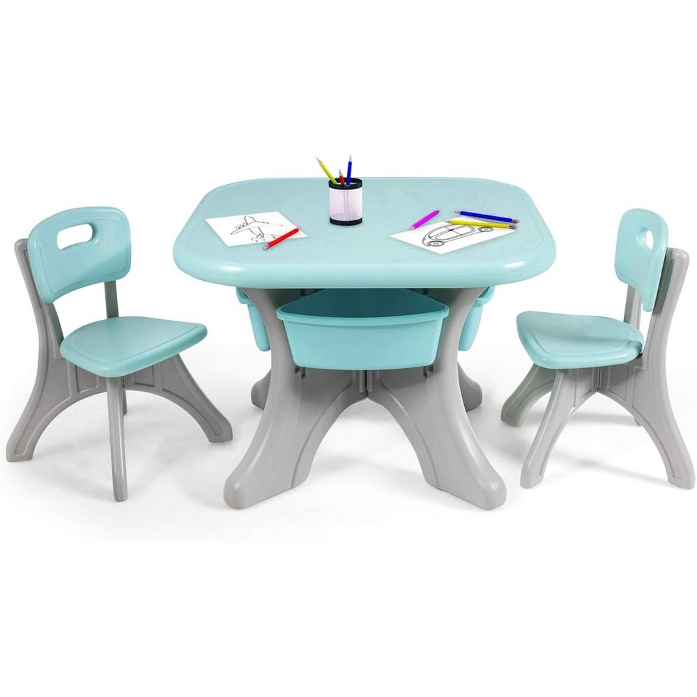 Kids Table and Chairs, 3 PCS A - Kids Outdoor Table And Chair Set recension och pris