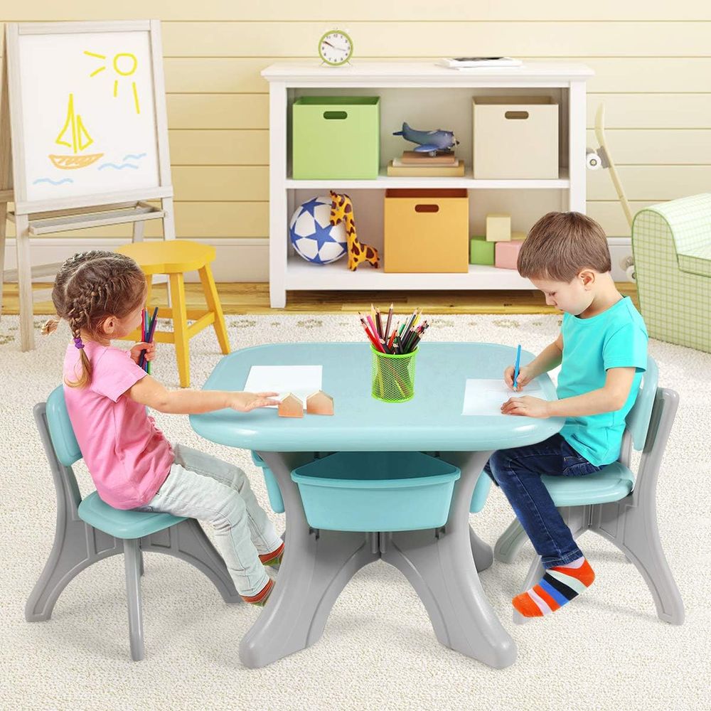 Kids Table and Chairs, 3 PCS A - Kids Outdoor Table And Chair Set recension och pris