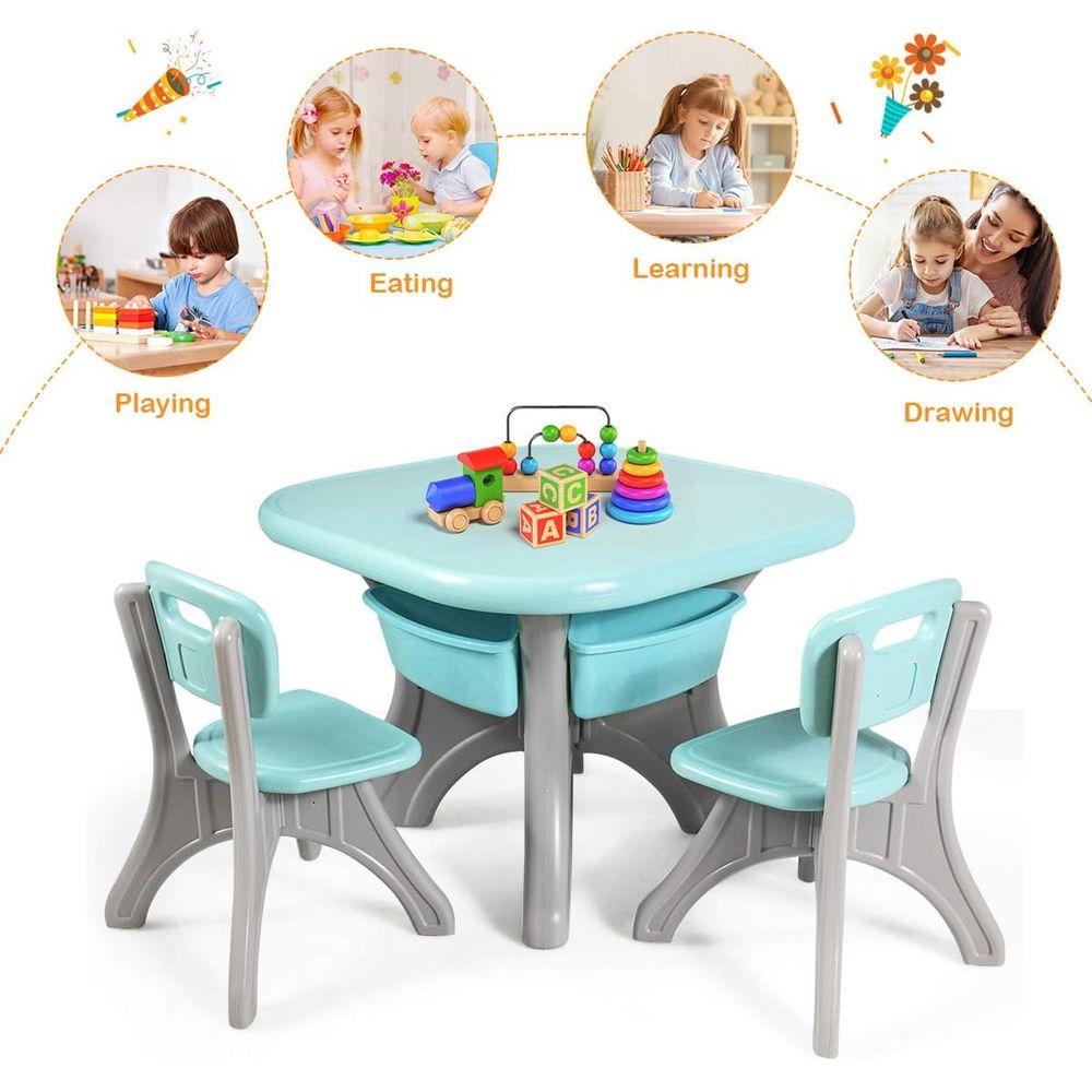 Kids Table and Chairs, 3 PCS A - Kids Outdoor Table And Chair Set recension och pris