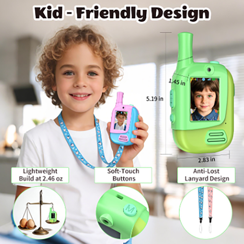 2 Pack Rechargeable Kids Video - Kids Outdoor Videos recension och pris