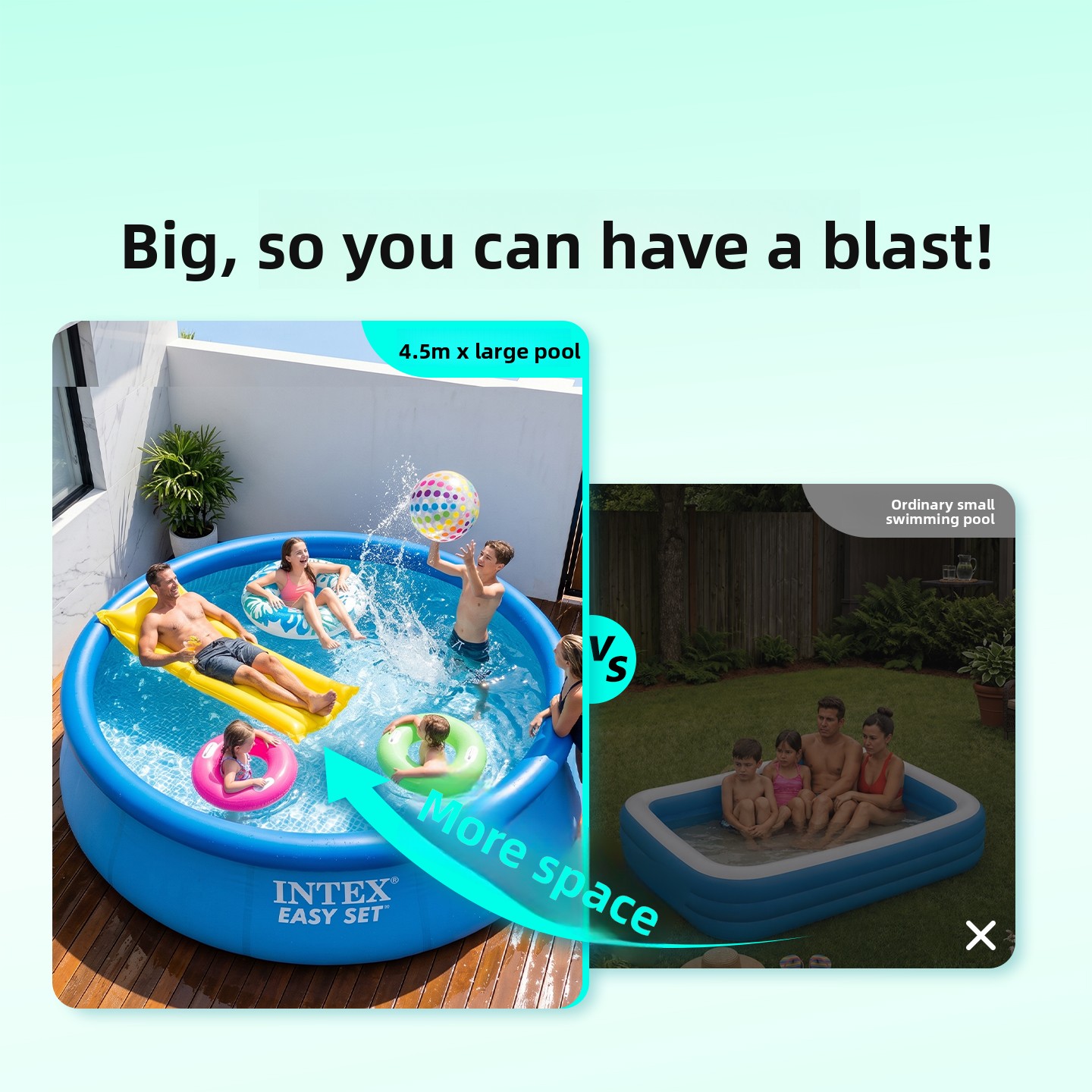 Oversized Inflatable Family Po - Kids Outdoor Water recension och pris