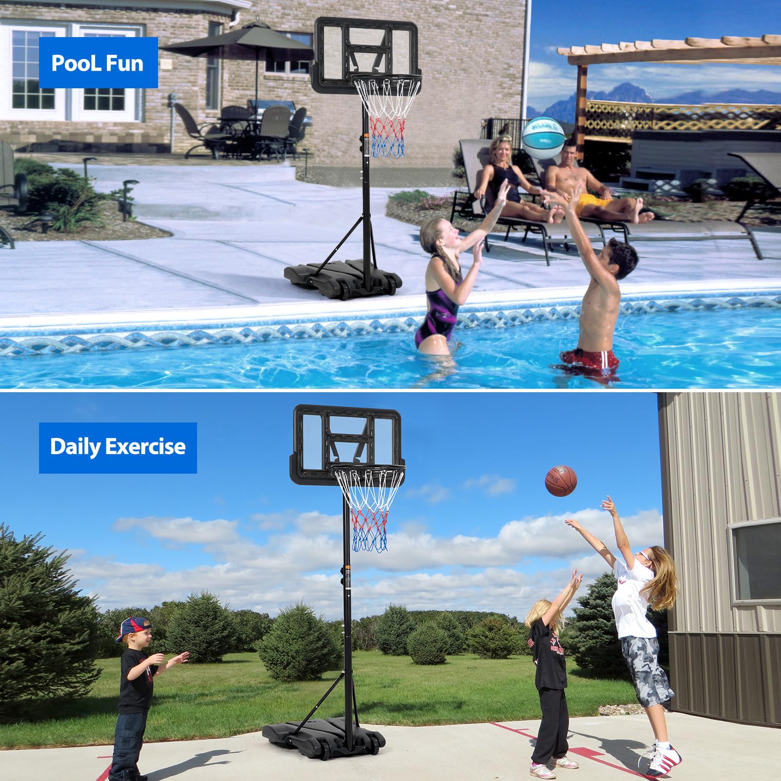 Kids Basketball Hoop, 5-7 ft A - Basketball Hoop Outdoor recension och pris